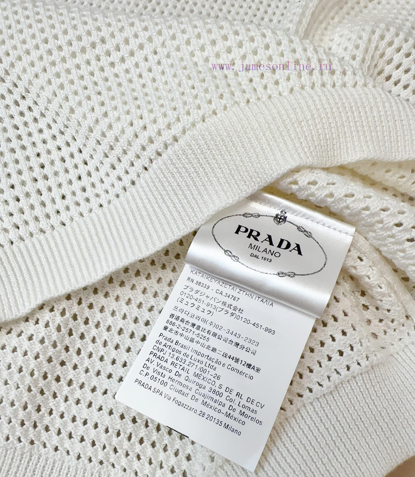 PRA * * New Logo Wool Hollow Vest Custom Woven Wool Hollow Fabric Texture Soft And Comfortable 2wl60ml6 - Image 9