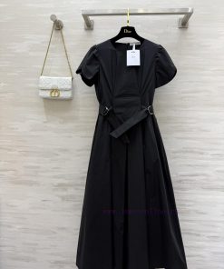 DIO ² ⁵ New Waist Cinched Bubble Sleeve Dress Waist ️ Adjustable Cinched Waist Slimming Bubble 1niup3k1