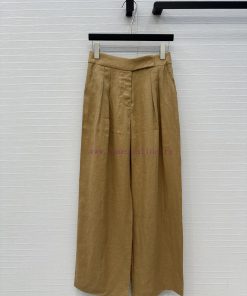 Highly Recommended Is Max's New Linen High Waisted Pleated Trousers A Casual Item For Daily Com yfpexos8