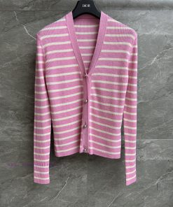 The New Autumn Collection Has Been LaunchedDior Flax Striped Cardigan 2025 Early Autumn Collect o19fwkge