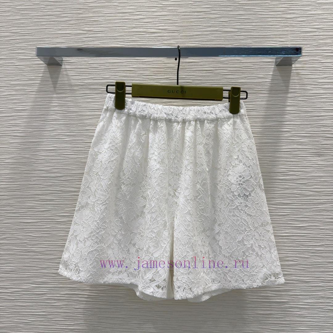 Guccii2025SS New Lace Water Soluble Flower Hollow Out Three Piece Set Is A Super Popular Spring ez5gfx82 - Image 2