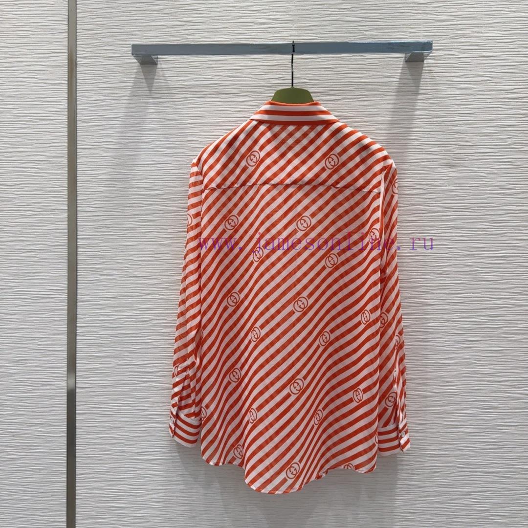 Gucci2025SS New Shirt Set With Micro Perspective And Subtle Fashion Perfect For Small Details E ud29sg7x - Image 10