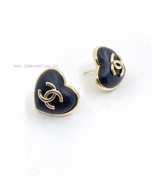 CH * Nel Black Heart ️ Ear Studs Consistent ZP Brass MaterialUpdate Time: November 18 2023 By S kygnhpoj - Image 9