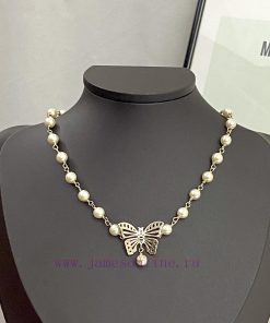 Today's New Code N728DIOR Necklace Hot Selling Item Hits New Market🤑 Dior Butterfly 🦋 Pearl Nec tka59zmr