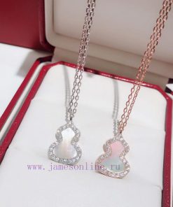 Gourds Bring Good Luck. Qeelin Kirin White Beimu Gourd Necklace Brings A Brand New Wulu Series pt68w3s3