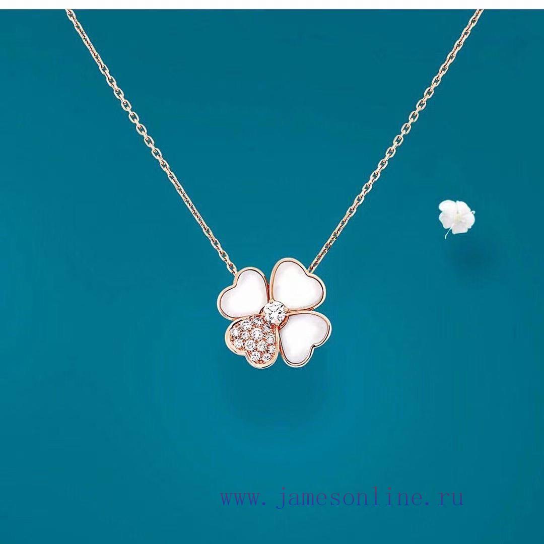 YY478 VCA Van Cleef&Arpels White Bay Clover Necklace: This Year's Instagram Hot Chain Elements j35q9o7v - Image 12