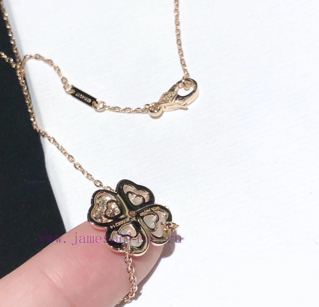 YY478 VCA Van Cleef&Arpels White Bay Clover Necklace: This Year's Instagram Hot Chain Elements j35q9o7v - Image 15