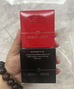 Beauty/Armani Crocodile Pattern Black Leather Air Cushion Shell Core Separate Color Size 2 3Upd 9icq8pik
