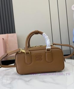 MiuMiu Bags New MIU MIU With Full Original PackagingCaramel Bowling Upper Body Effect Miu Miu Ladies Arcadi ba7yozy2