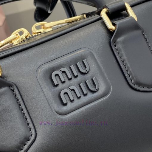 MiuMiu Bags New MIU MIU With Full Original PackagingBlack Bowling Upper Body Effect Miu Miu Ladies ArcadiaT 6zw2ajey - Image 6