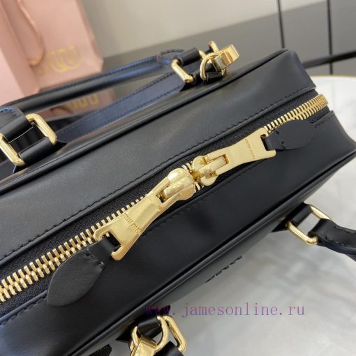 MiuMiu Bags New MIU MIU With Full Original PackagingBlack Bowling Upper Body Effect Miu Miu Ladies ArcadiaT 6zw2ajey - Image 8
