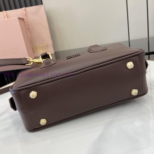 MiuMiu Bags New MIU MIU With Full Original PackagingBlack Bowling Upper Body Effect Miu Miu Ladies ArcadiaT mx8i1450 - Image 5