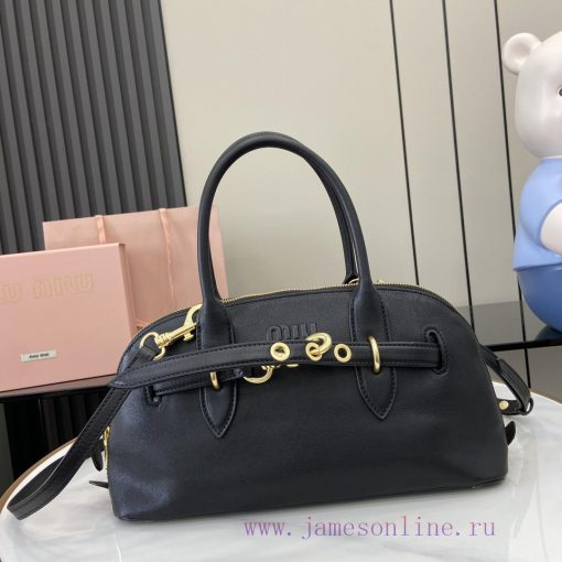 MiuMiu Bags The New Miu Miu Popular Bowling Bag Comes With A Complete Set Of Original Packaging. It Is Made huxteapy - Image 2