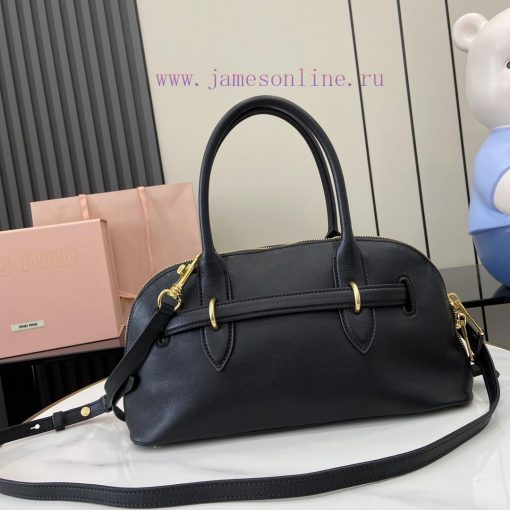 MiuMiu Bags The New Miu Miu Popular Bowling Bag Comes With A Complete Set Of Original Packaging. It Is Made huxteapy - Image 4