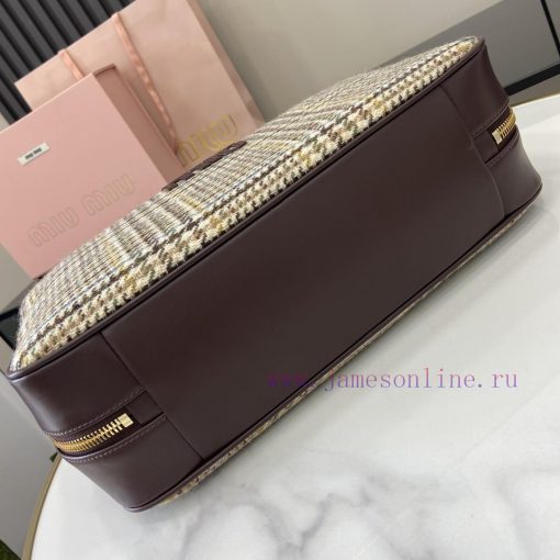 MiuMiu Bags The New MIU MIU Original Wool Qianniao Style Briefcase Combines Fashion And Classic And The Nex hrjlgkya - Image 5