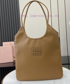 MiuMiu Bags New Miu Women's IVY Leather Shoulder Bag With Full Original PackagingThis Classic Tote Bag Is A xs3889p6