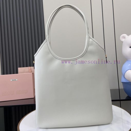 MiuMiu Bags New Miu Women's IVY Leather Shoulder Bag With Full Original PackagingThis Classic Tote Bag Is A m7dkj250 - Image 7