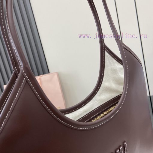 MiuMiu Bags New Miu Women's IVY Leather Shoulder Bag With Full Original PackagingThis Classic Tote Bag Is A 7deuam23 - Image 7