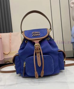 MiuMiu Bags The Perfect Combination Of The New Product Canvas And Imported Calf Leather In The Original Fac w74kiq2y