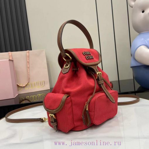 MiuMiu Bags The Perfect Combination Of The New Product Canvas And Imported Calf Leather In The Original Fac a6lw9xfc - Image 3