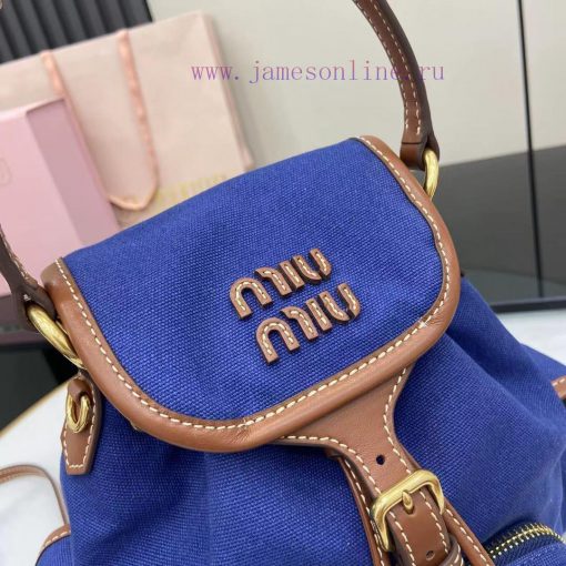 MiuMiu Bags The Perfect Combination Of The New Product Canvas And Imported Calf Leather In The Original Fac w74kiq2y - Image 6