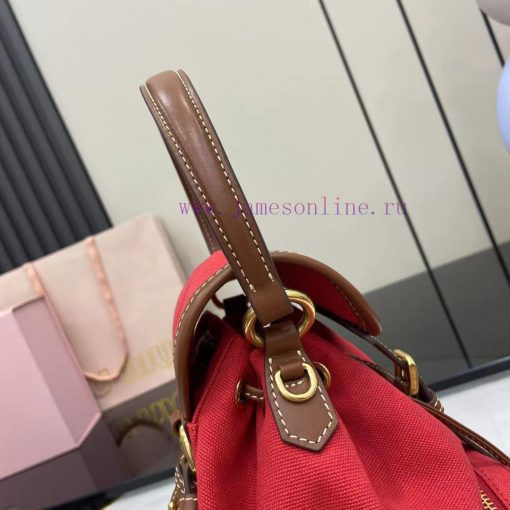 MiuMiu Bags The Perfect Combination Of The New Product Canvas And Imported Calf Leather In The Original Fac a6lw9xfc - Image 7