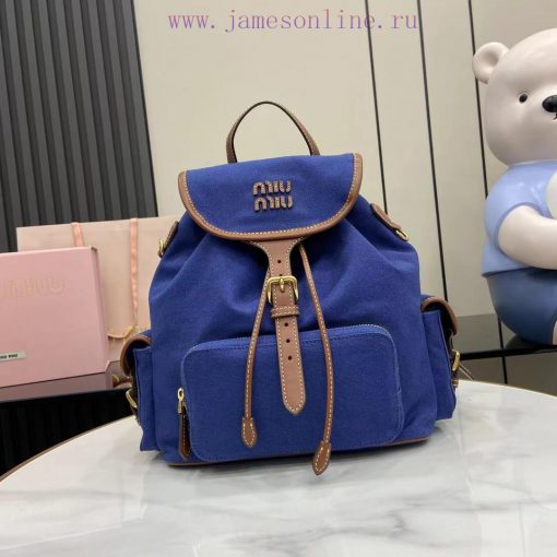 MiuMiu Bags The Perfect Combination Of The New Product Canvas And Imported Calf Leather In The Original Fac 6vw4e4nv
