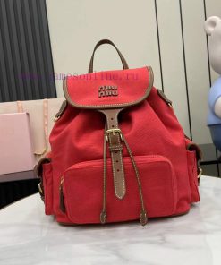 MiuMiu Bags The Perfect Combination Of The New Product Canvas And Imported Calf Leather In The Original Fac 7w750apm