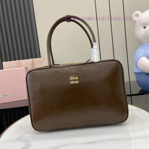 MiuMiu Bags The New MIUM Briefcase With A Complete Set Of Original Packaging Is Handmade And Made Of A Bran wljbvyvn