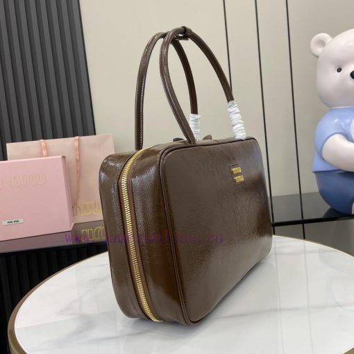 MiuMiu Bags The New MIUM Briefcase With A Complete Set Of Original Packaging Is Handmade And Made Of A Bran wljbvyvn - Image 3