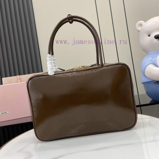 MiuMiu Bags The New MIUM Briefcase With A Complete Set Of Original Packaging Is Handmade And Made Of A Bran wljbvyvn - Image 4
