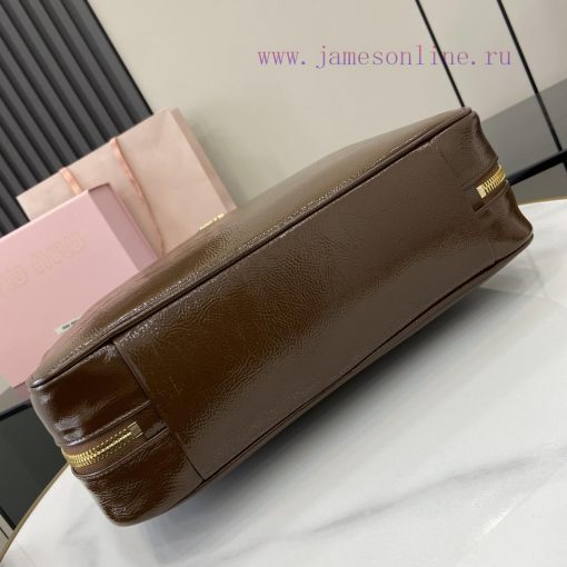MiuMiu Bags The New MIUM Briefcase With A Complete Set Of Original Packaging Is Handmade And Made Of A Bran wljbvyvn - Image 5