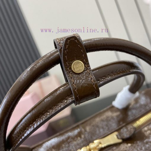 MiuMiu Bags The New MIUM Briefcase With A Complete Set Of Original Packaging Is Handmade And Made Of A Bran wljbvyvn - Image 8
