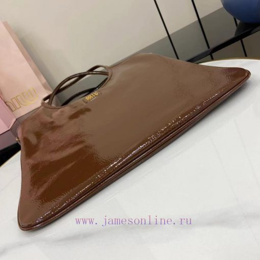 MiuMiu Bags New IVY Naplak Oil Wax Painted Leather Carrier Bag With Full Original Packaging - BrownThis Cla lhusj2a8 - Image 5