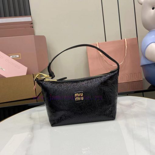 MiuMiu Bags The New Oil Wax Patent Leather Lunch Box Bag Comes With A Unique Ice Cracking Texture The Iconi s0s9rpbg - Image 2
