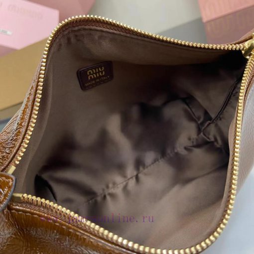 MiuMiu Bags The New Oil Wax Patent Leather Lunch Box Bag Comes With A Unique Ice Cracking Texture The Iconi f4xi4ddt - Image 9