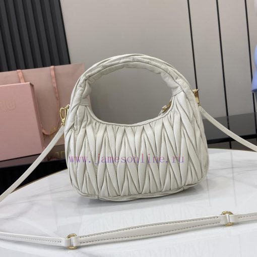MiuMiu Bags The New MiuWander Handbag Comes With A Complete Set Of Original Packaging. It Features The Icon 08qv16bb - Image 4