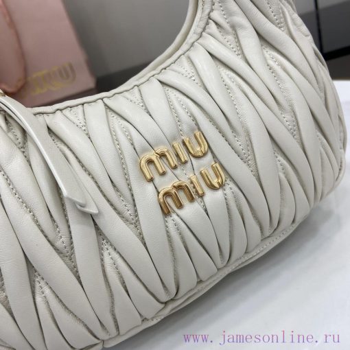 MiuMiu Bags The New MiuWander Handbag Comes With A Complete Set Of Original Packaging. It Features The Icon 08qv16bb - Image 6