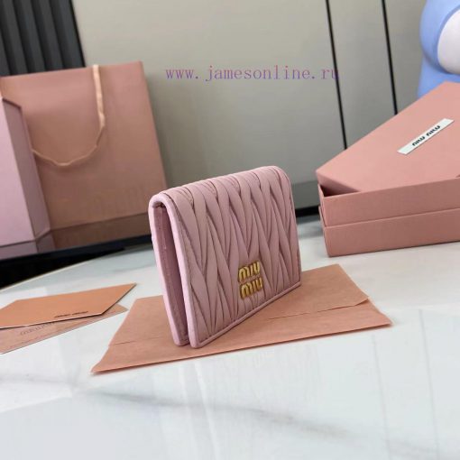 MiuMiu Bags Equipped With A Complete Set Of Original Packaging The New Pocket Wallet Is Made Of Imported To ex2ujel7 - Image 3