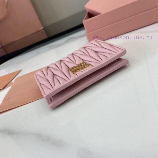 MiuMiu Bags Equipped With A Complete Set Of Original Packaging The New Pocket Wallet Is Made Of Imported To ex2ujel7 - Image 5