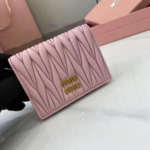 MiuMiu Bags Equipped With A Complete Set Of Original Packaging The New Pocket Wallet Is Made Of Imported To ex2ujel7 - Image 6