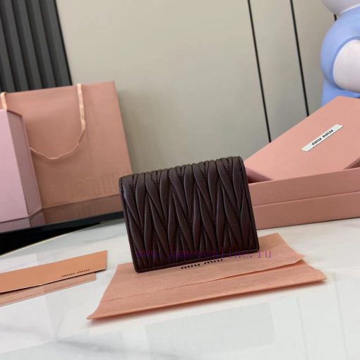 MiuMiu Bags Equipped With A Complete Set Of Original Packaging The New Pocket Wallet Is Made Of Imported To al2hy8jg - Image 4