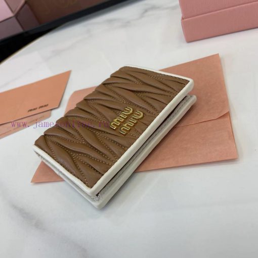 MiuMiu Bags Equipped With A Complete Set Of Original Packaging The New Pocket Wallet Is Made Of Imported To w22zsaau - Image 5