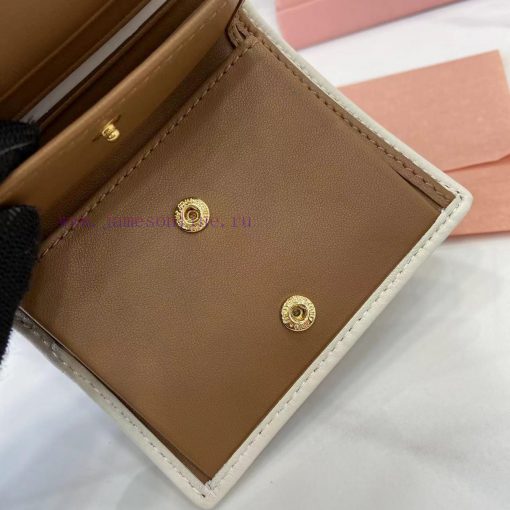 MiuMiu Bags Equipped With A Complete Set Of Original Packaging The New Pocket Wallet Is Made Of Imported To w22zsaau - Image 11