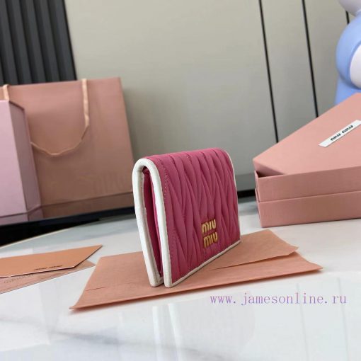 MiuMiu Bags Equipped With A Complete Set Of Original Packaging The New Pocket Wallet Is Made Of Imported To dg0fzdml - Image 3