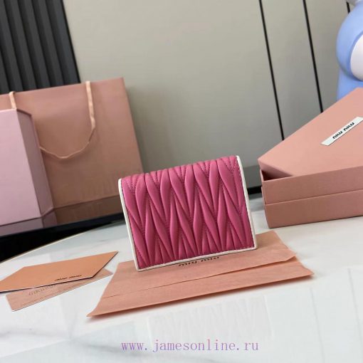MiuMiu Bags Equipped With A Complete Set Of Original Packaging The New Pocket Wallet Is Made Of Imported To dg0fzdml - Image 4
