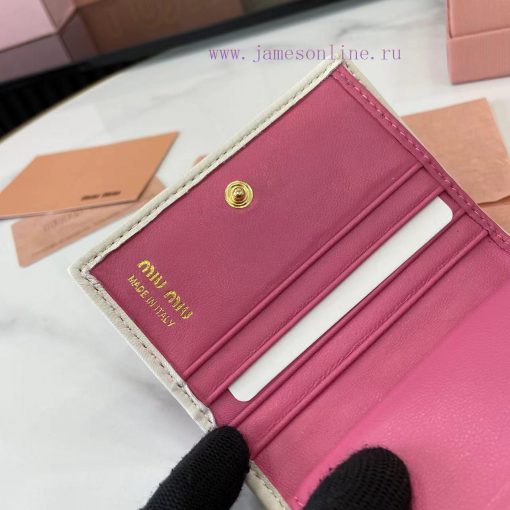MiuMiu Bags Equipped With A Complete Set Of Original Packaging The New Pocket Wallet Is Made Of Imported To dg0fzdml - Image 9