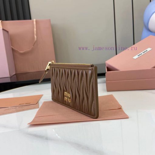 MiuMiu Bags The Latest Pocket Wallet Card Bag Comes With A Complete Set Of Original Packaging Featuring Top r222l2ya - Image 7