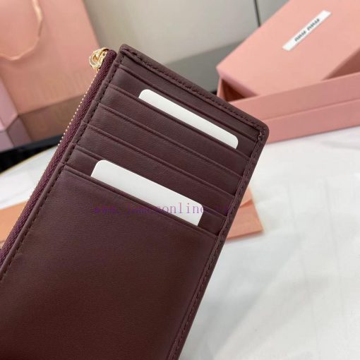 MiuMiu Bags The Latest Pocket Wallet Card Bag Comes With A Complete Set Of Original Packaging Featuring Top qbdmaa5d - Image 8
