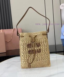 MiuMiu Bags The New Product "Comes With A Full Set Of Original Packaging" Is A Woven Bag Made Of Japanese I 4pbyo9id